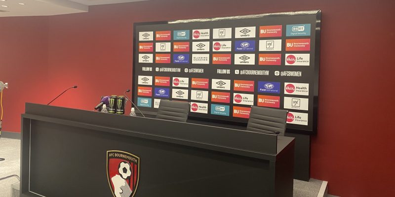 AFC Bournemouth's media room.