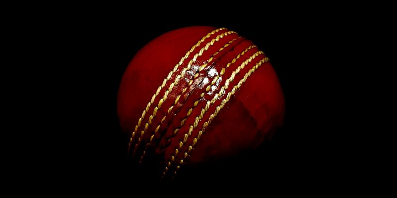 Cricket ball with a black screen